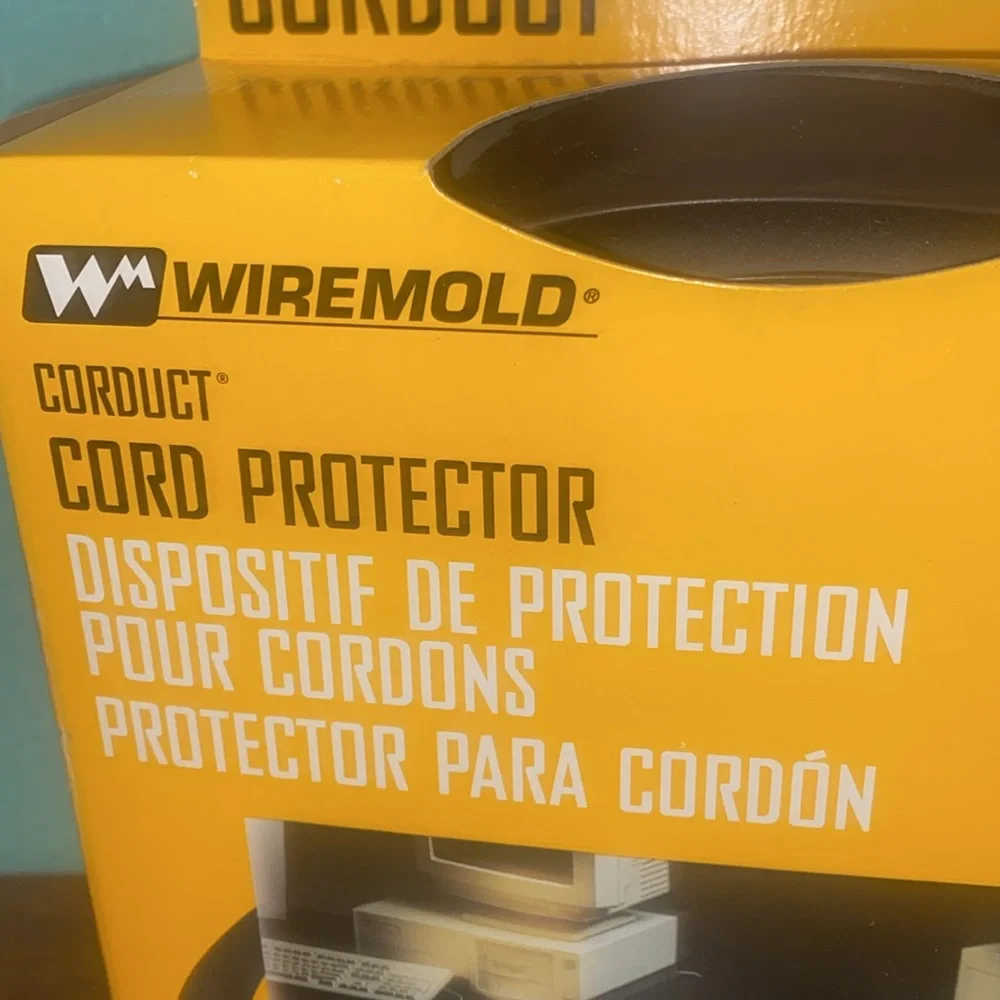 NWT Wiremold Corduct Cord Protector. 5feet. Dark brown.